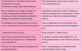 Тренировочные схватки или тонус матки как отличить